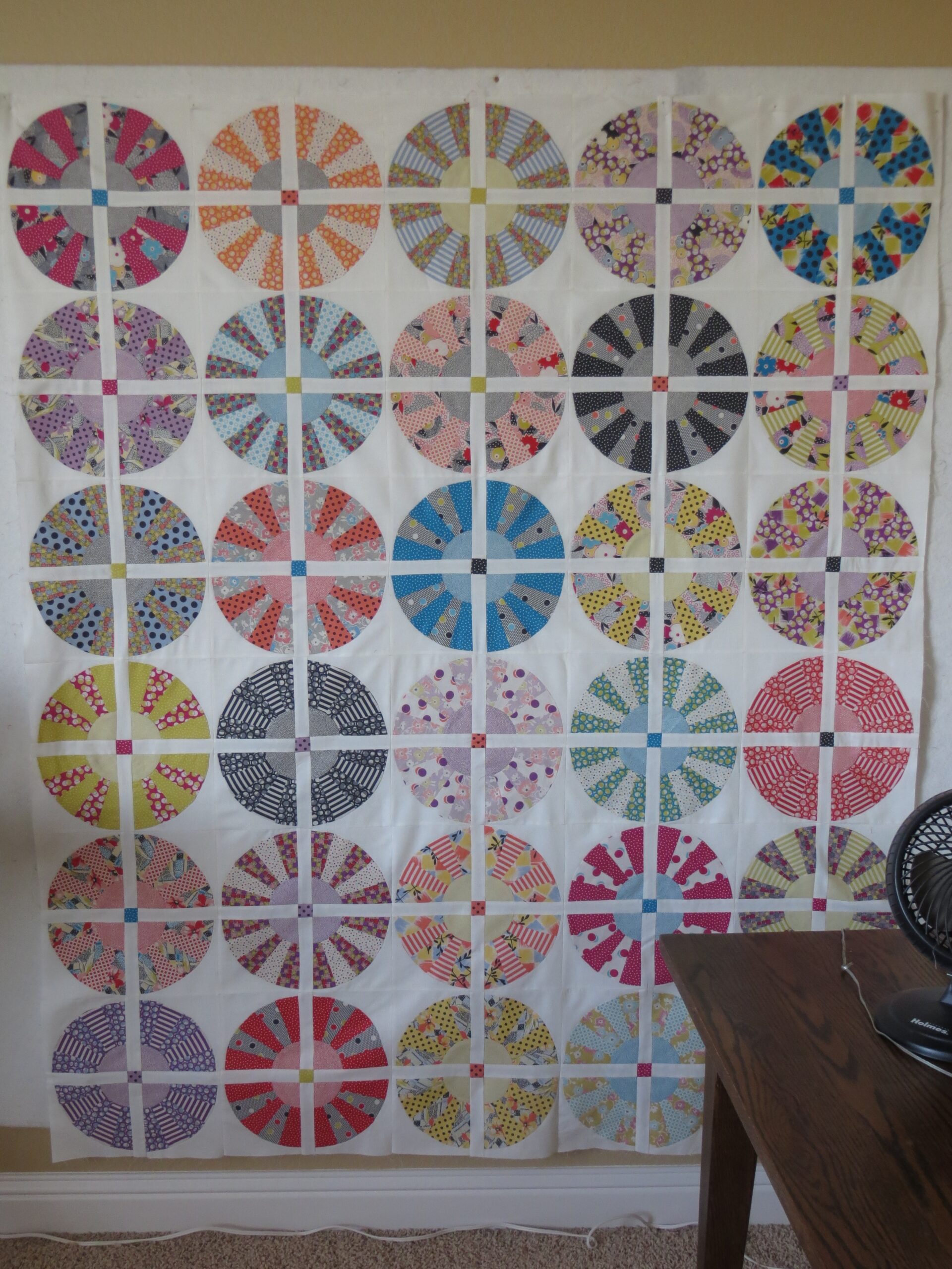 Crop Circles Blocks Sewn Together - Sister’s Choice Quilts