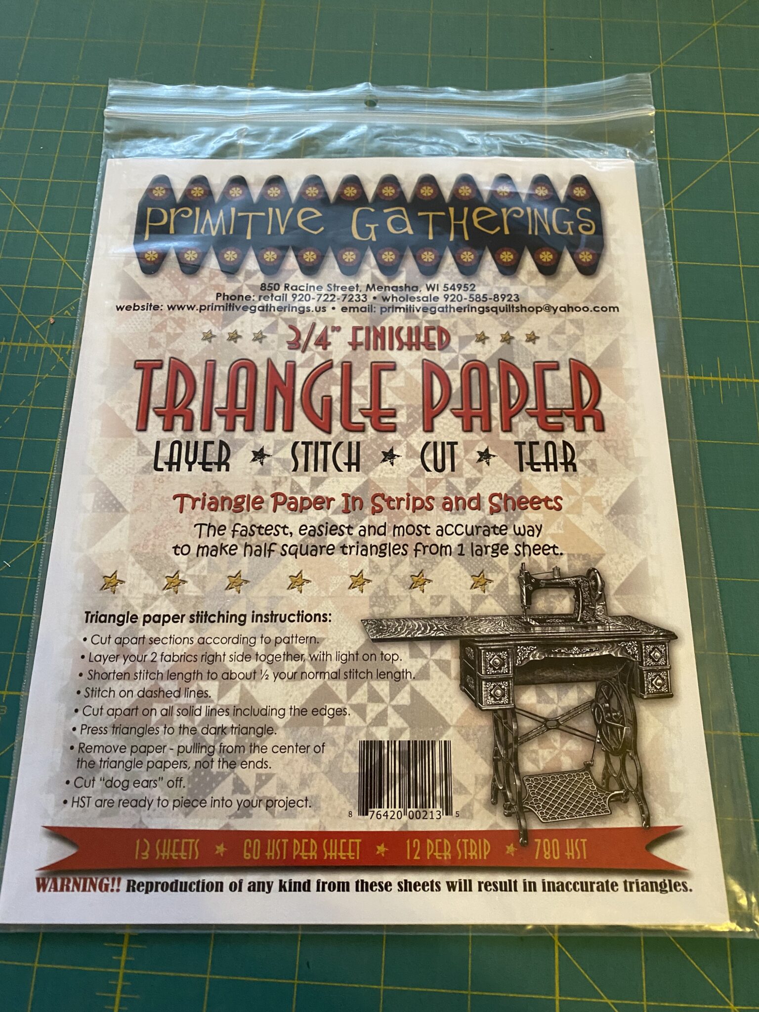 Triangle Paper - Sister’s Choice Quilts