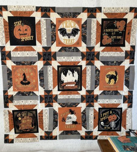 Spooks and Spells quilt blocks