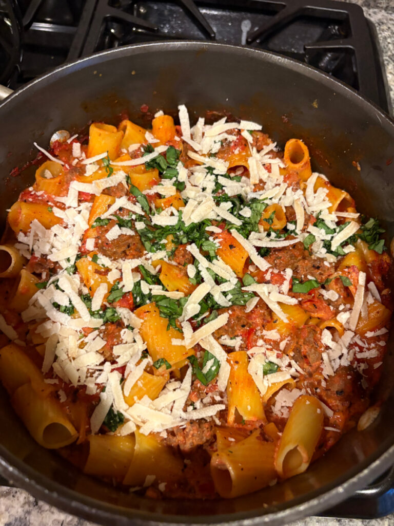 easy sausage rigatoni
