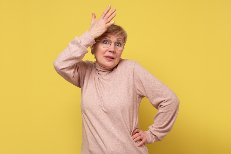 woman remembering something